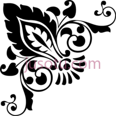 结婚卡边角,damask PNG