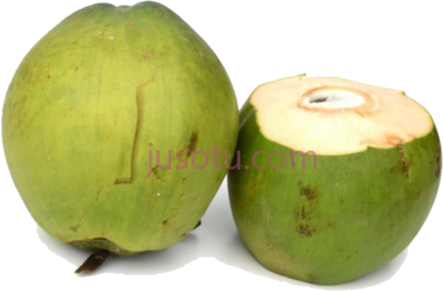 绿椰子,coco verde em PNG