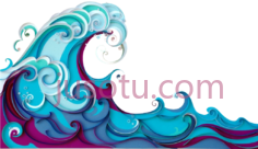 波浪,make waves out PNG