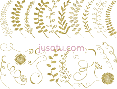 金箔,67 gold foil elements example PNG