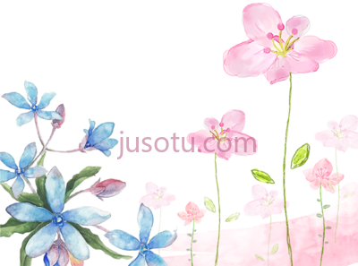 水彩花卉,this hand painted watercolor flowers decorative PNG