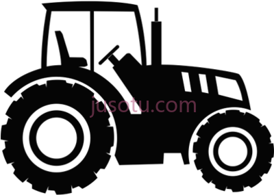 拖拉机农业机器,black tractor icon agriculture machine PNG