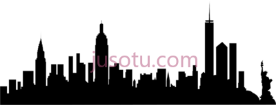 纽约市天际线,new york city skyline PNG