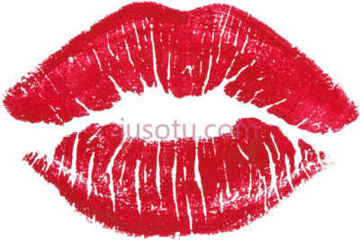 红唇,red kiss lips PNG