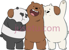 卡通熊,we bare bears PNG