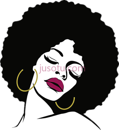非洲女性,silhouette silueta woman femme afro PNG