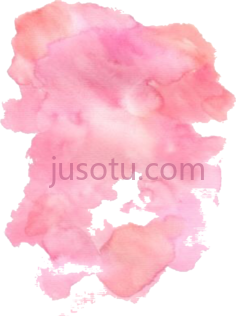 粉红色水彩喷溅PNG