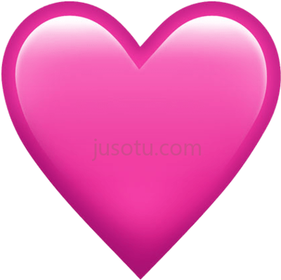 粉红心,pink heart emoji PNG