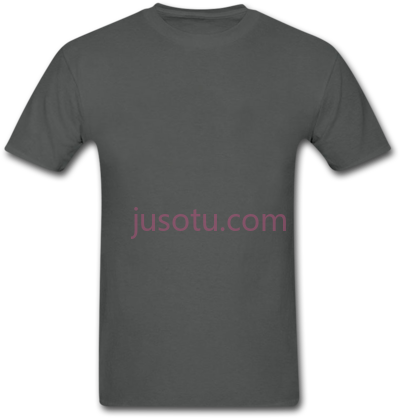 灰色圆领T恤,grey round neck t shirt PNG