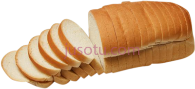 白面包片,white bread sliced loaf PNG
