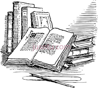 旧书,outline open reading books automatic PNG