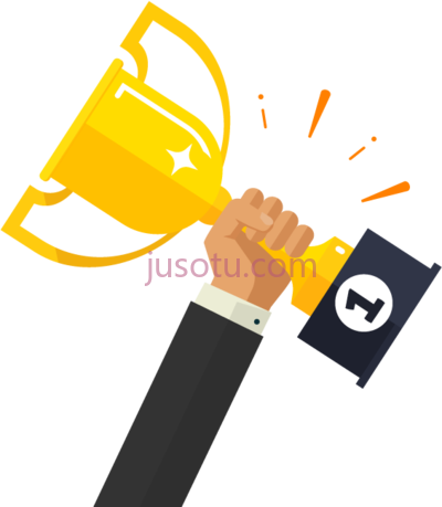 手持奖杯,hand trophy icon PNG
