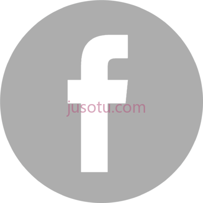 脸书,facebook logo grau PNG
