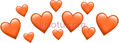 橙色心,source orange heart heartcrown emoji emojiiphone PNG