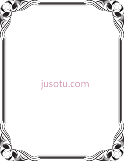 黑白相框边框,stencil borders paper and frames PNG