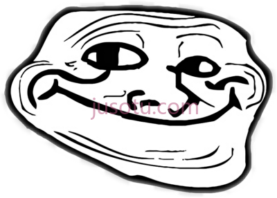 巨魔脸,report abuse troll face mouth closed PNG