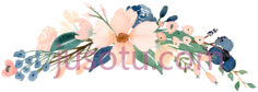 粉红水彩花PNG