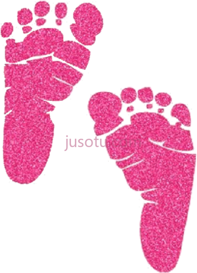 粉色婴儿脚印,library pink baby footprints PNG