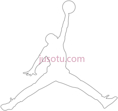 白色约旦乔丹标志,jordans logo PNG