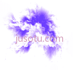 蓝色紫色云PNG