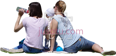 野餐,great day a picnic people cutout PNG
