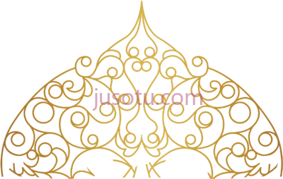 装饰金线曼荼罗,mandala swirls paisley gold decor decora PNG