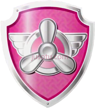 汪汪队立大功,skye's pup tag paw patrol badge skye PNG