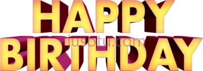 生日快乐,happy birthday text PNG