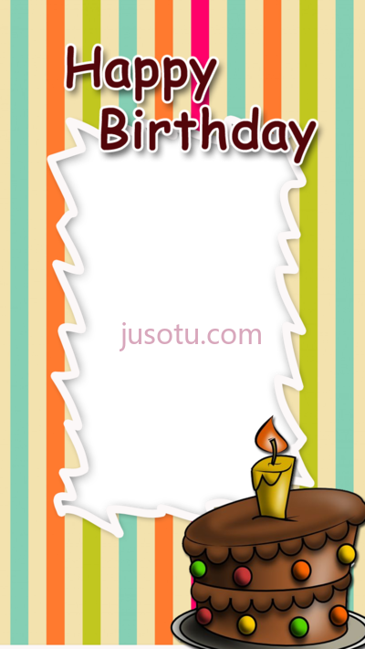 生日蛋糕,birthday frame cake PNG