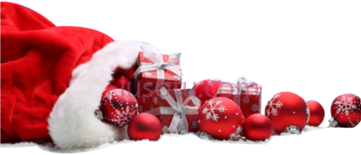 圣诞礼物散落地上,christmas gifts scattered around ground PNG