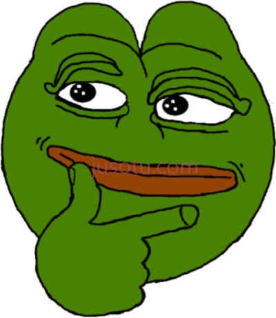 佩佩思考,thinking meme funny emoji PNG