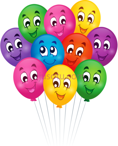 笑脸气球,smileys happy birt and ays girl face PNG