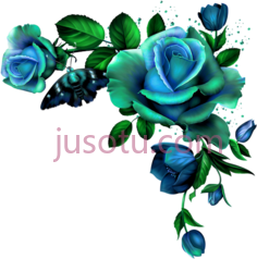 蓝玫瑰PNG
