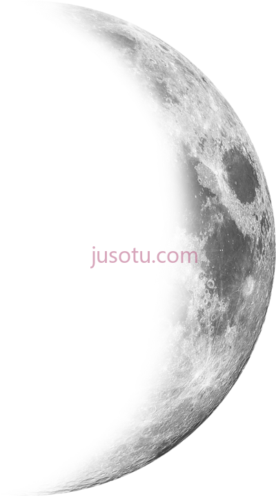 残月,waning moon PNG