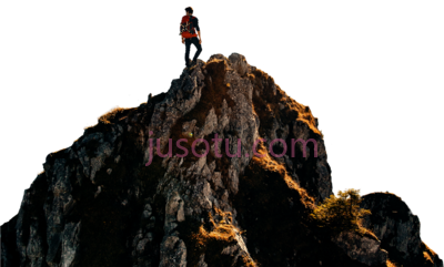 年轻人到达山顶,young man reaching top mountain symbolising PNG