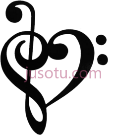 音谱,music heart PNG