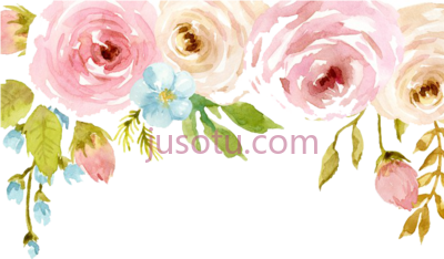 水彩花,watercolor flowers happy birthday my sweet cousin PNG