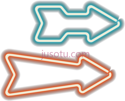 箭头霓虹灯,euclidean arrow neon lighting PNG