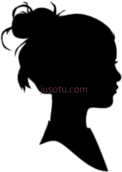 女性,head girl side silhouette a woman PNG