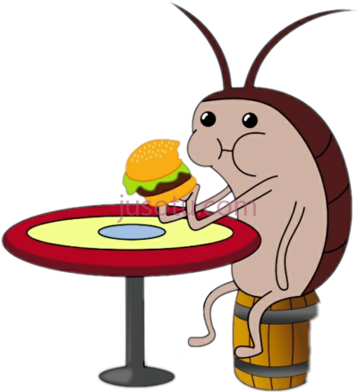 海绵宝宝,roach on spongebob PNG