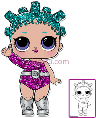 惊喜娃娃,lol surprise doll coloring pages PNG