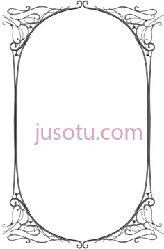 黑色优雅边框PNG