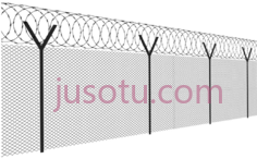 带刺铁丝网,barb fence PNG
