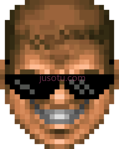 毁灭战士,doom guy grin PNG