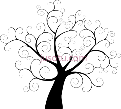 树,tree fingerprint guestbook art PNG