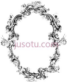 复古花环边框PNG