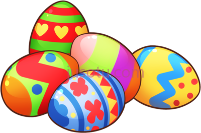复活节彩蛋,easter eggs in grass art PNG