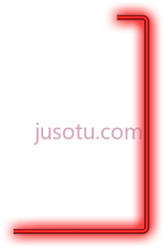 发光红线,glow red line PNG