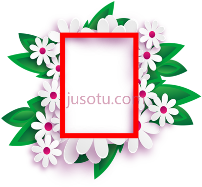 花框,frame flowers march PNG