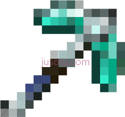 我的世界镐,minecraft curseforge diamond pickaxe PNG